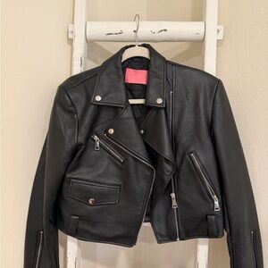 Black Leather Biker Jacket